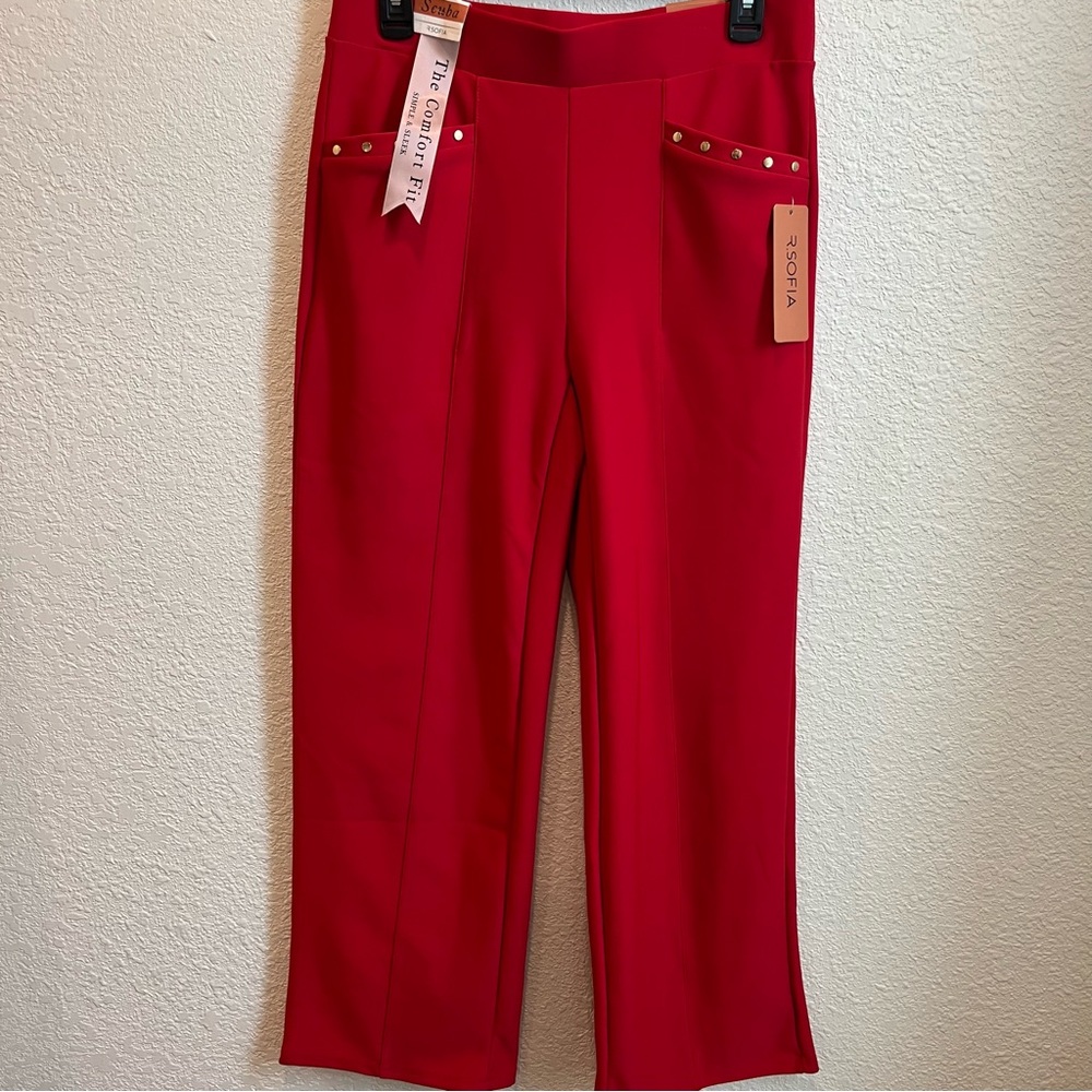 Red Women's Stretchy fit Pants